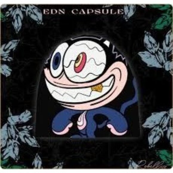 Rebellis EDN Capsule Reversible Beanie in Black - Picture 2 of 4